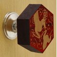 thumbnail image 2 of IBA Indianbeautifulart Boutons Gravés Rouges en Bois pour Armoire Tiroir Tiroir 10 Pcs, 2 of 3
