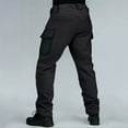 thumbnail image 6 of WTOBBY Men's Outdoor Work Pants, Waterproof Durable Multi-Pocket Tactical Trousers for Fishing, Camping, Heavy Duty,Black L, 6 of 7