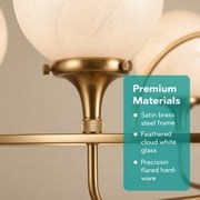 Elk Home 38-Inch Wide Beverly Hills Chandelier, Modern, Satin Brass