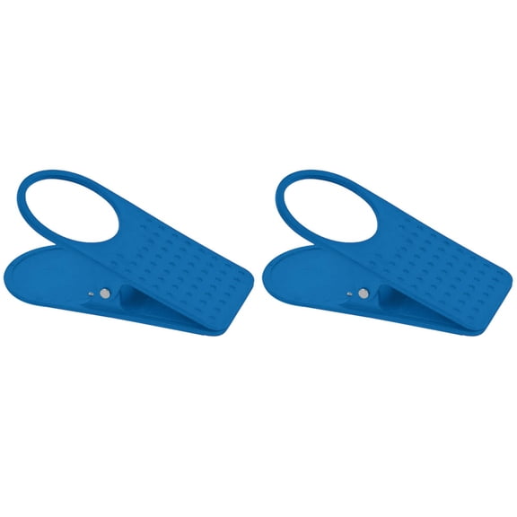 PLJFXXM 2 Pcs Drinking Cup Holder Clip, Desk Adirondack Chair with Cup Clip Holder for Water Drink Beverage Soda Coffee Mug (Blue)