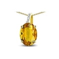 thumbnail image 2 of Star K� Oval 8x6 Genuine Citrine Journey Pendant Necklace, 2 of 9