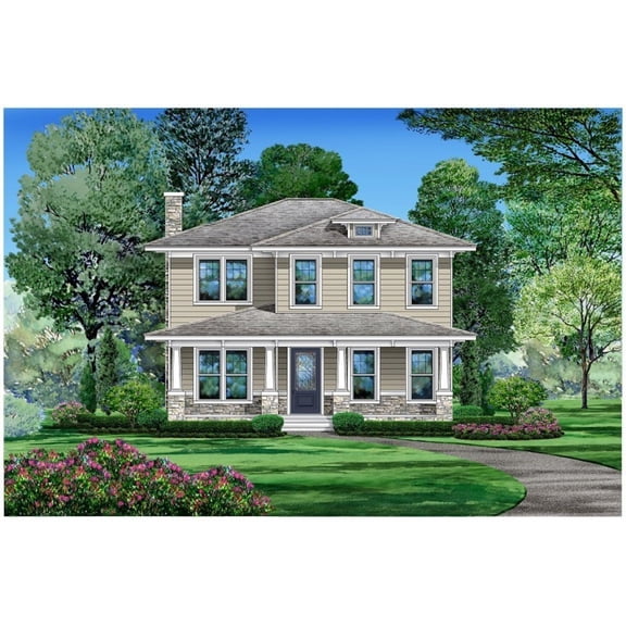 015-1198: Luxury Modern 3 Bed, 4 Bath Luxury Home Plan, 3372 Sq Ft: Full Blueprints with License to Build by Home Plan Marketplace - Lesuto