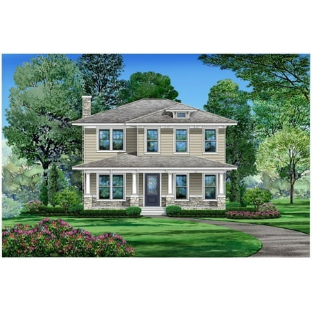 015-1198: Luxury Modern 3 Bed, 4 Bath Luxury Home Plan, 3372 Sq Ft: Full Blueprints with License to Build by Home Plan Marketplace - Lesuto