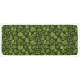 thumbnail image 1 of Sage Kitchen Mat, Patterned Green Leaves Nature Inspired Composition Fresh Trees Woodland, Plush Decorative Kitchen Mat with Non Slip Backing, 47" X 19", Apple Green Dark Green, by Ambesonne, 1 of 1