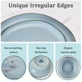 thumbnail image 2 of Onader 12 Piece Dinnerware Sets, Plates and Bowls Dish Set for 4, Irregular Handmade Dinner Ware Dishware for Kitchen Dinning, Microwave & Dishwasher Safe - Smoky Blue, 2 of 7