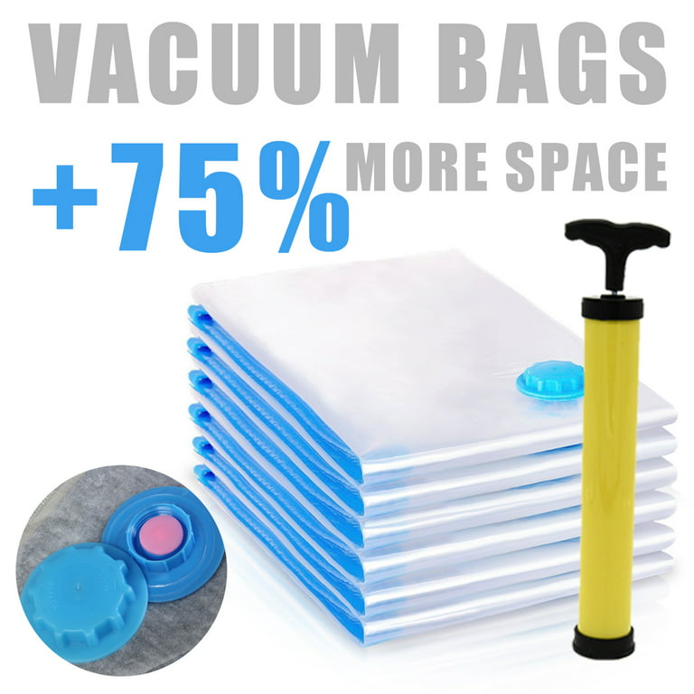 Simple Houseware 5 Pack - Extra Large Vacuum Storage Bags to Space Saver for Bedding Pillows x