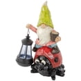 thumbnail image 3 of Northlight 12.25" Solar LED Lighted Gnome and Ladybug Outdoor Garden Statue, 3 of 5