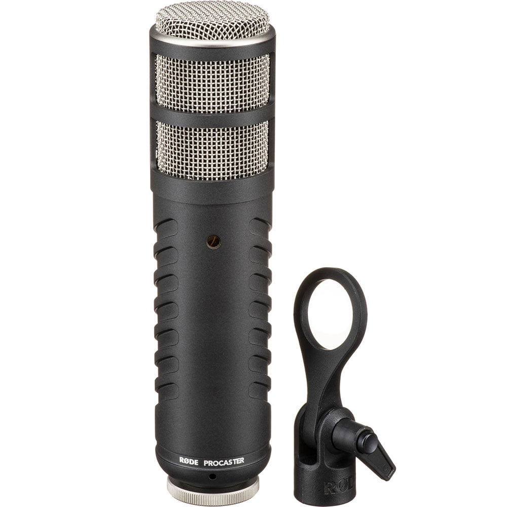 Rode Procaster Broadcast Dynamic Vocal Mic Bundle with Rode PSM1 Shockmount & 10-Pack Strap