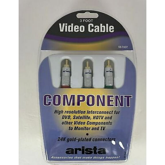 Arista Premium Component 3 Foot Video Cable Part Number 58-7437