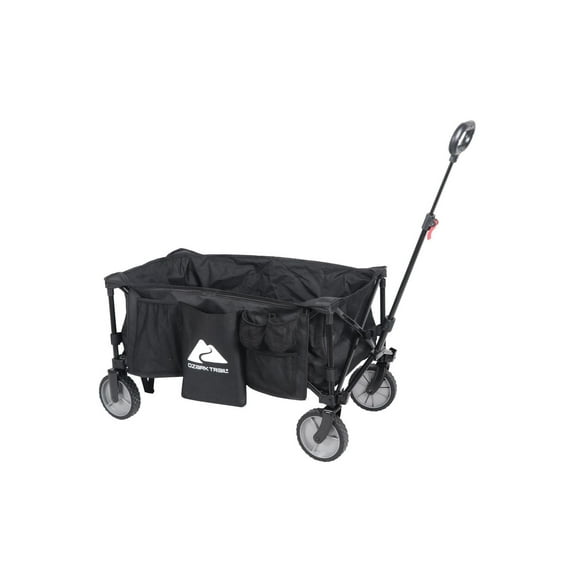 Ozark Trail Folding Camp Multipurpose Wagon, Black
