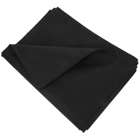 HEATSHAKING 4Pcs Anti Scald Black Linen Place Mats Non Slip Tableware Protection Mats