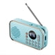 thumbnail image 3 of Radio FM Portátil Recargable Pequeño Altavoz Bluetooth Inalámbrico Sonido Estéreo Envolvente USB Radios Vintage Azul, 3 of 5