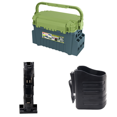 thumbnail image 1 of Caja Herramientas Pesca Portátil Cebo Plástico Organizador Almacenamiento Accesorios () Verde, 1 of 8
