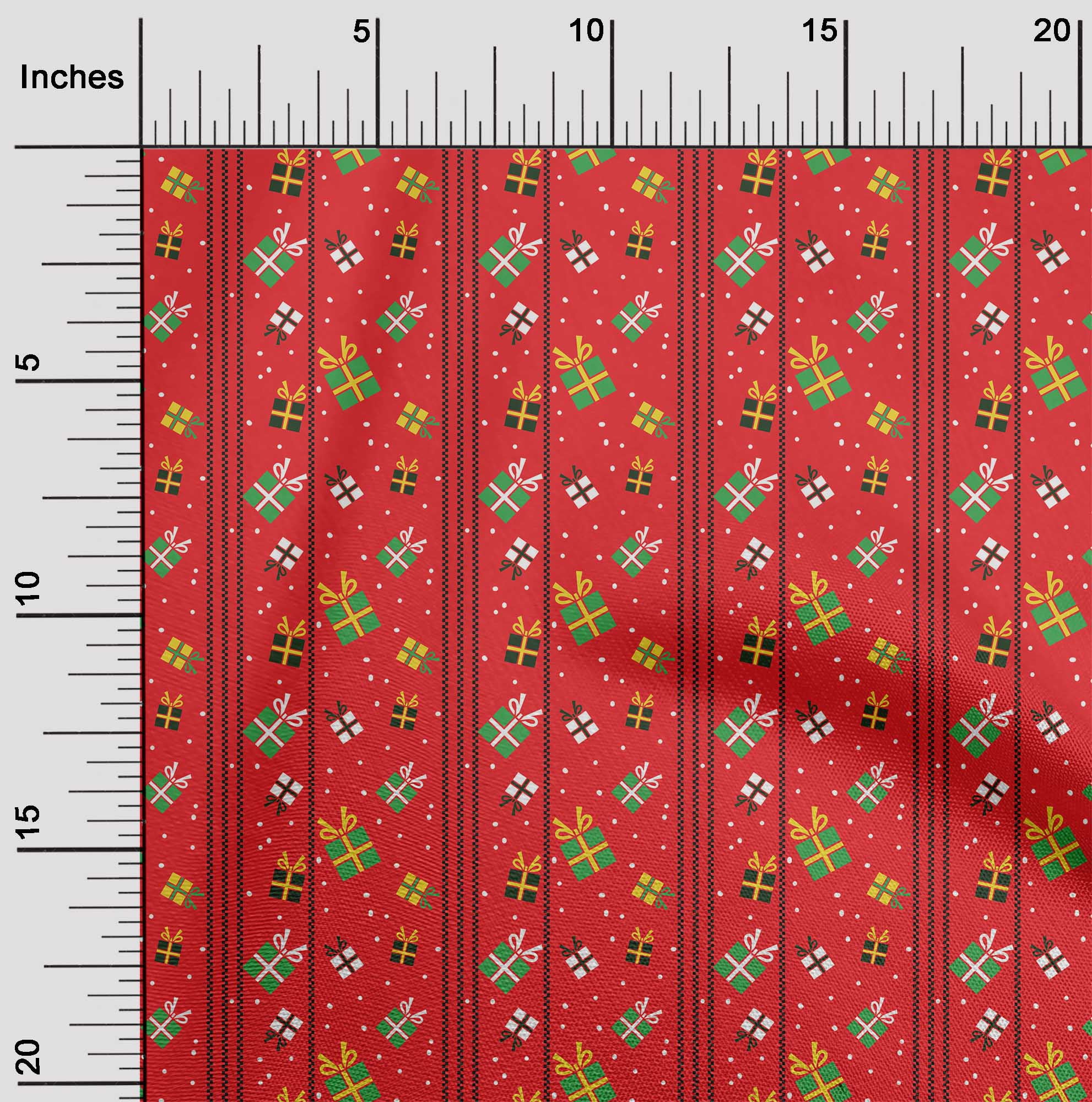 oneOone Cotton Poplin Twill Red Fabric Merry Christmas Diy Clothing Quilting Fabric Print Fabric By Yard 56 Inch Wide
