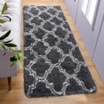 thumbnail image 1 of Alfombra LOCHAS de lujo de felpa Soft Runner de 61 x 183 cm, color gris oscuro, 1 of 7