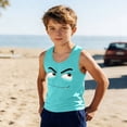 thumbnail image 2 of Niño Pequeño Niños Niños Camisola sin Mangas Gradiente Suave Imprimir Moda Fondo Lindo para el Desgaste Informal Y Ocasiones Especiales, 2 of 8