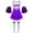 Purple, variant on DPOIS Kids Girls Cheerleading Uniform Costume Cosplay Dance Fancy Dress Purple 9-10