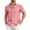 A213-Hot Pink, variant on Kalauyu Short Sleeve Vertical Striped Button Down Shirts for Men Turn Down Collared Lightweight Blouse Casual Summer Shirt Tees