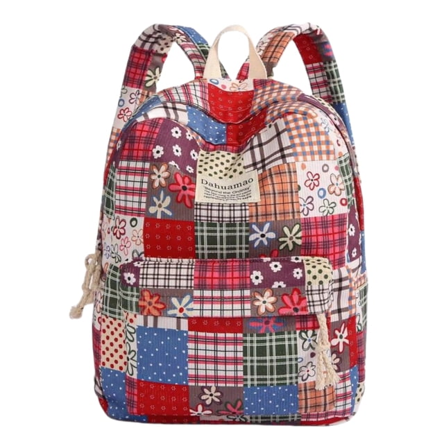 Mochila SANMU ligera de terciopelo de estilo étnico retro