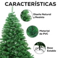 thumbnail image 3 of Árbol de Navidad Fasilyt Pino Navideño 1.2m Altura Artificial Base de Metal 200 Ramas, 3 of 5