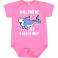 thumbnail image 3 of Inktastic Will You Be My Valentine with Cute Shark and Hearts Boys or Girls Baby Bodysuit, 3 of 5