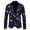 Black, variant on Xmyrz Light Jackets For Men Thin Long Sleeve Christmas Snowflake Print Button Down Suit Jacket Pocket Men'S Coats Outerwear Jacket