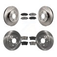 thumbnail image 1 of Transit Auto Front Rear Disc Brake Rotors and Semi-Metallic Pads Kit for Car Honda Civic K8S-101468, 1 of 11