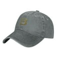 thumbnail image 3 of ZICANCN Casquette de Baseball Réglable Femmes, Chapeaux Alphabet B Pattern pour Hommes Adulte Lavé Coton Denim Baseball Caps Mode, Gris, 3 of 6