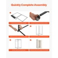 thumbnail image 6 of VEVOR Fitting Room, Moveable Dressing Room with Thick Curtains, Privacy Space with Casters and a Sturdy Metal Hook, for Boutique, Mall, Tailor's Store & Outdoor (39 x 39 x 81 in, Black and Beige), 6 of 9