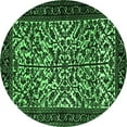 thumbnail image 1 of Ahgly Company Indoor Round Persian Emerald Green Traditional Area Rugs, 6' Round, 1 of 4
