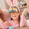 thumbnail image 2 of Less Than 5 Event & Party Easter Party Decorations Rabbit Decorations Children's Holiday Party Holiday Party Dress Up Photo Props Cartoon Egg Rabbit Glasses, 2 of 9