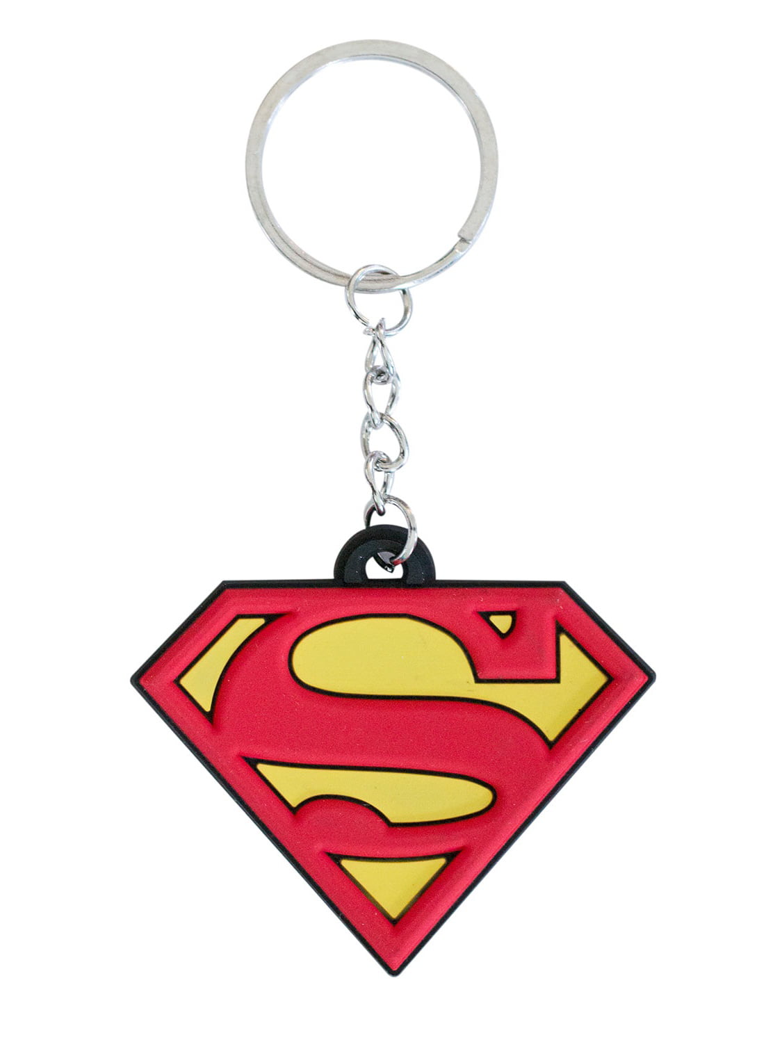 Superman Color Pewter Keychain Key Chain Keyring New 