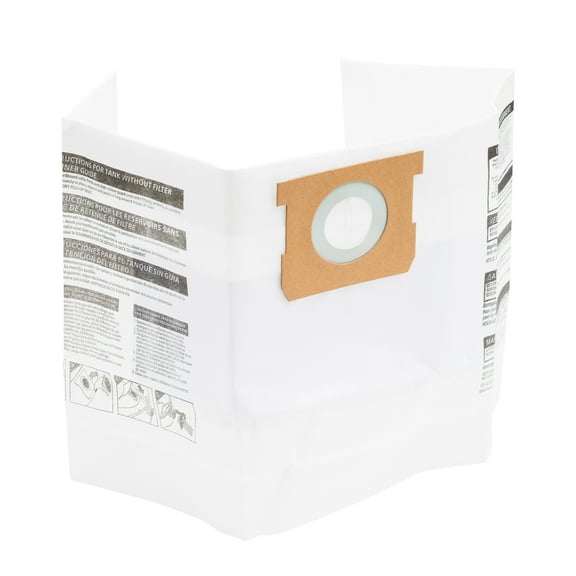 HART Standard Dust Bag, 3-Pack, VDBMA 3701, Fits 4 to 9 Gallon Wet/Dry Vacuum Cleaners