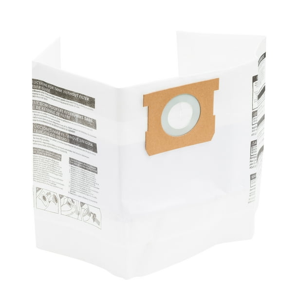 HART 49 Gallon Standard Dust Bag, 3Pack, VDBMA 3701, Wet/Dry Vacuum
