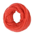 thumbnail image 3 of BASICO Adult Chunky Coral Red Infinity Scarf for Women Circle Loop Knitted Warm Scarf, 3 of 4