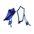 thumbnail image 2 of 2pcs Universal Aluminum Alloy Motorcycle CNC Pit Motocycle Side Motorcycle Rear View Mirror White, 2 of 3