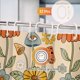 thumbnail image 2 of Aimego Cortina De Ducha Extralarga – Boho Mushroom Años 70 Retro Bohemio Floral Amarillo Naranja Flores Ojos Tela De Baño Juego De Cortina De Ducha Con 12 Ganchos Decoración De Baño Cortina De Bañera, 2 of 4
