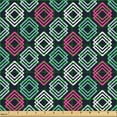thumbnail image 2 of Ambesonne Aztec Boho Fabric by the Yard Upholstery, Rhombus Lines Bohemian, 2 Yards, Navy Blue Seafoam and Pink, 2 of 5