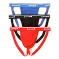 thumbnail image 1 of Jockstraps en Coton pour Hommes Papi 705910W - Lot de 3 (Rouge/bleu/noir TG), 1 of 4