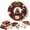 Xmas Tree, variant on MYUNNIL Christmas Wreath Fabric Poke Art Kit, 3D Complete Handmade No-Sew Sock Themed Hanging Decorative Wreath Craft Set for Adults & Beginners