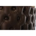 thumbnail image 2 of Zateety 2Pcs Swivel Bar Stools, Tufted PU Upholstered Bar Chairs, Gold Base Height Adjustable Counter Stools for Kitchen Island Home Pub- Brown, 2 of 9