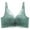 Green, variant on WRKEKC Wireless Bras for Women, Women's Back Buckle Flower Lace Thin Style Ventilate Bra without Steel Rim