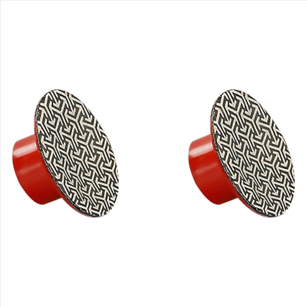 2X Almohadillas de Pulido Manuales de Diamante de 2 Pulgadas y 50 mm con Rosca M14, Almohadillas de Lijado Galvanizadas, Disco de Esmerilado, 400