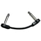 thumbnail image 2 of Cable de guitarra para efectos de pedalera, Cable de guitarra/4 "TS, cables de conexión de guitarra en ángulo recto, Cable de bajo ruido, Cable de 10cm negro Sunnimix Cable de pedales, 2 of 7