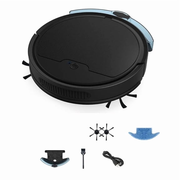 Smart Sweeping Robot Home Mini Sweeper Sweeping and Vacuuming Wireless Vacuum Cleaner Sweeping Robots(Black)