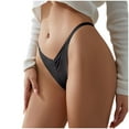 thumbnail image 5 of Elainilye Fashion Panties for Women Summer Sexy Breathable Ice Silk Seamless Quick-drying Underwear Briefs,Black, 5 of 5