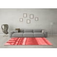 thumbnail image 3 of Ahgly Company Indoor Round Abstract Red Contemporary Area Rugs, 5' Round, 3 of 4