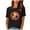 Black, variant on Fesfesfes Womens Short Sleeve Tops Fashion Woman Print Round-Neck Short Sleeve T-Shirt Printing Loose Blouse Tops Women T Shirts Short Sleeve 8(L)