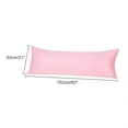 thumbnail image 6 of Unique Bargains Silky Satin Zippered Body Pillow Cover, 21" x 60", Peach, 6 of 7