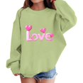 thumbnail image 3 of Ruyang LOVE Heart Sweatshirt for Girls Valentines Day Graphic Pullover Sweaters Cute Trendy School Preppy Sweatshirts, 3 of 6